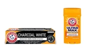 Arm&Hammer White Kömür Beyazlatıcı Diş Macunu 75Ml+Arm&Hammer Ultra Max Unscented Deo Stick 73 Gr - 1