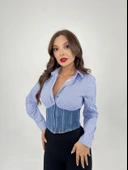 6963 GÖMLEK-MAVİ BEYAZ ÇİZGİLİ thumbnail 3