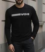 Erkek Uzun Kollu Bisiklet Yaka Viskon Sweat thumbnail 5