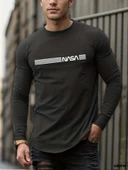 Erkek Uzun Kollu Bisiklet Yaka Viskon Sweat thumbnail 1