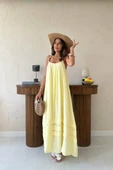 Sarı Askılı Müslin Elbise thumbnail 2