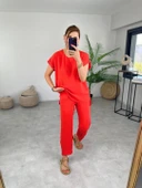 Kadın Bisiklet Yaka Paça Pensli Aerobin Kumaş İkili Takım thumbnail 2