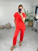 Kadın Bisiklet Yaka Paça Pensli Aerobin Kumaş İkili Takım thumbnail 4