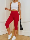 Kadın Yüksek Bel Dalgıç Midi Tayt thumbnail 1