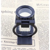 Tekstilciler Için  Kumaş Kontrolü Büyüteç,katlanan, Metal 15x Büyütme - 3