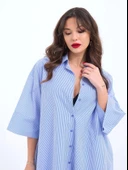 4328 GÖMLEK-MAVİ BEYAZ ÇİZGİLİ thumbnail 4