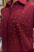 Kristal Taş Çakımlı Poplin Gömlek 3413 thumbnail 6