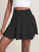 Kadın Yüksek Bel Cepli Sandy Short Etek thumbnail 6