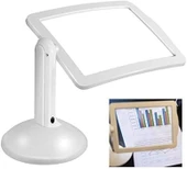 3x  360 Derece Döndürme Ekranlı, Çok Fonksiyonlu Masaüstü Büyüteç 3x - 7