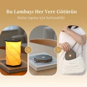 Taşınabilir Dekoratif Katlanabilir Dokunmatik LED Masa Lambası  USB Şarjlı - 6