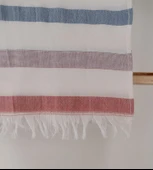 Renkli Çizgili Desenli Hafif Çok Amaçlı 70x140 cm Peştamal Baveno thumbnail 6