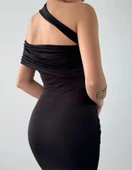 Reta Çapraz Omuz Elbise thumbnail 6