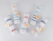 Renkli Çizgili Desenli Hafif Çok Amaçlı 70x140 cm Peştamal Baveno thumbnail 10