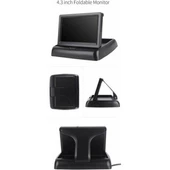 KARE KATLANIR EKRAN+KAMERA 4.3 İNÇ PMX+ARAÇ PARK SENSÖRÜ 22MM SİYAH PMX SESLİ thumbnail 4