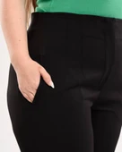 Yüksek Bel Battal Pantolon thumbnail 3