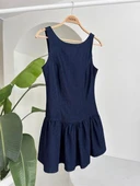 Balon Etekli Tensel Mini Elbise 2887 thumbnail 11