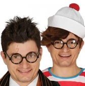 Siyah Çerçeveli Numarasız Camlı Öğrenci Şaka Gözlüğü 1 Adet - 1