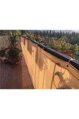 1x10 Krem Balkon Demiri-korkuluğu Örtüsü Balkon File Gölgelik thumbnail 1