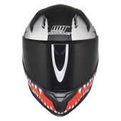 MTS M-910 STARLİNE MAT SİYAH-KIRMIZI GÜNEŞ VİZÖRLÜ KASK (SİYAH CAMLI) thumbnail 3