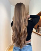 HairPim Professional (0.8 Gr) Doğal Sombre Sandra  50 Adet 70 Cm Yeni Nesil Kaynak Saç HP473 - 1
