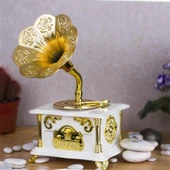 Nostaljik Gramofon Müzik Kutusu - 3