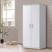 Gardırop, Asya 2 Kapaklı Dolap - Ceviz thumbnail 5