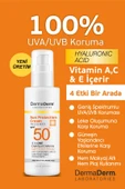 Dermaderm Bitkisel Spf 50+ Güneş Kremi ve Leke Karşıtı Güneş Koruma Serumu 2'li Set - 2