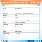 Kamyon Tır ve İş Makinaları için 9 inç AHD Monitörlü 1080P Full HD Kameralı Tak Kullan Set - 5