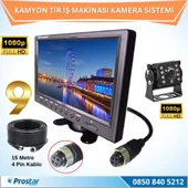 Kamyon Tır ve İş Makinaları için 9 inç AHD Monitörlü 1080P Full HD Kameralı Tak Kullan Set - 2