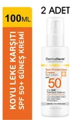 Dermaderm 2 Adet Spf 50+ Güneş Kremi 2X100ML. ve 1 Adet Okiro Shimmer Işıltılı Bronzlaşma Yağı 100ML. Set - 4