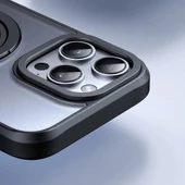 Mcdodo PC-4932 iPhone 16 Pro Halka Standlı Magsafe Siyah Kılıf thumbnail 4