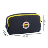 Fenerbahçe 2 Bölmeli Logo Baskılı Suni Deri Kalemlik Lacivert (25746) - 2