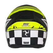 MTS M-910 VIGOR MAT SİYAH-SARI GÜNEŞ VİZÖRLÜ KASK (GRİ CAMLI) thumbnail 3