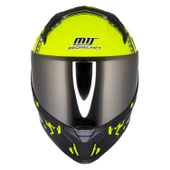 MTS M-910 VIGOR MAT SİYAH-SARI GÜNEŞ VİZÖRLÜ KASK (GRİ CAMLI) thumbnail 2