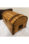 woodretro Ahşap Hazine sandığı 30x20 cm Masif Ahşap - 8
