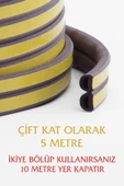 woodretro Kapı Pencere Kauçuk Izolasyon Bandı / Fitili Kahverengi 5x2= 10 Metre - 2