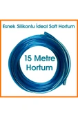sayım plastik 15 Metre Bahçe Sulama Hortum Seti | Tetikli Tabanca ve Kelepçeli Musluk Bağlantılı Yıkama Kiti - 4