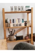 woodretro , Ahşap Dekoratif Kitap Kutusu, Kitaplık Organizer, Kitap Dekorasyon. 40x20x11 cm. - 4