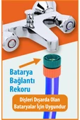 sayım plastik Iç Mekan Batarya Musluk Hortum Bağlantı Aparatı Kelepçesiz Ince Diş - Dişi - 1