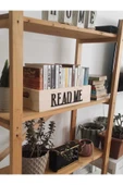 woodretro , Ahşap Dekoratif Kitap Kutusu, Kitaplık Organizer, Kitap Dekorasyon. 40x20x11 cm. - 8