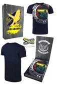 Fenerbahçe Orijinal Lisanslı Tribün 6 Renk Logolu Spor T-Shirt+ Bileklik Set Hediyelik Ahşap Kutulu - 1