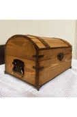 woodretro Ahşap Hazine sandığı 30x20 cm Masif Ahşap - 5