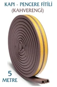 woodretro Kapı Pencere Kauçuk Izolasyon Bandı / Fitili Kahverengi 5x2= 10 Metre - 1