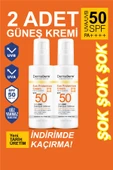 Dermaderm 2 Adet SPF 50+ Güneş Koruma Leke ve Kırışıklık Karşıtı Yüz ve Vücut Güneş Kremi 2 x 100 gr. - 1
