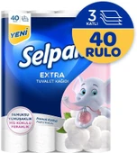 Selpak Extra 40'lı Pamuklu Pudra Kokulu Tuvalet Kağıdı thumbnail 1