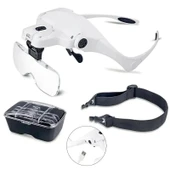 Şarjlı Gözlük Büyüteç Çalışma Büyüteci 5 Lensli 9892b2c - 2