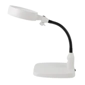 Masaüstü 10x Led Işıklı Büyüteç Okuma El Sanatları Onarım Büyüteç 7765 - 1