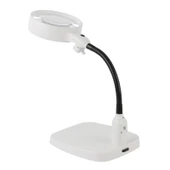 Masaüstü 10x Led Işıklı Büyüteç Okuma El Sanatları Onarım Büyüteç 7765 - 6