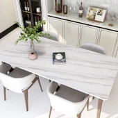 Açık Mermer Desenli Yapışkanlı Kaplama Kağıdı  Büyük Boy 5 Metre - 1