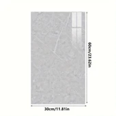 Gri Mermer Desenli Alüminyum Plastik Duvar Sticker - 4